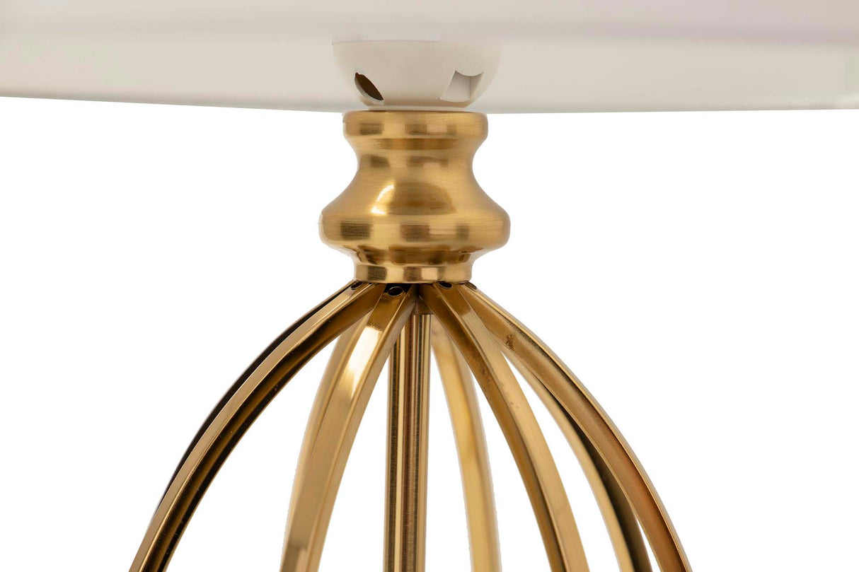 LAMPARA SOBREMESA METAL DORADO 33x33x56 CM