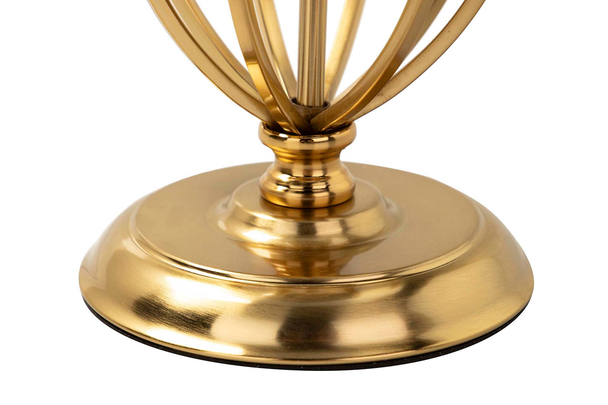 LAMPARA SOBREMESA METAL DORADO 33x33x56 CM