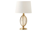 LAMPARA SOBREMESA METAL DORADO 33x33x56 CM