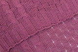 Cojin -Thread Berenjena 50x15x50 cm