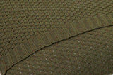 COJIN HILO BORLONES VERDE OLIVA 50x15x50 CM