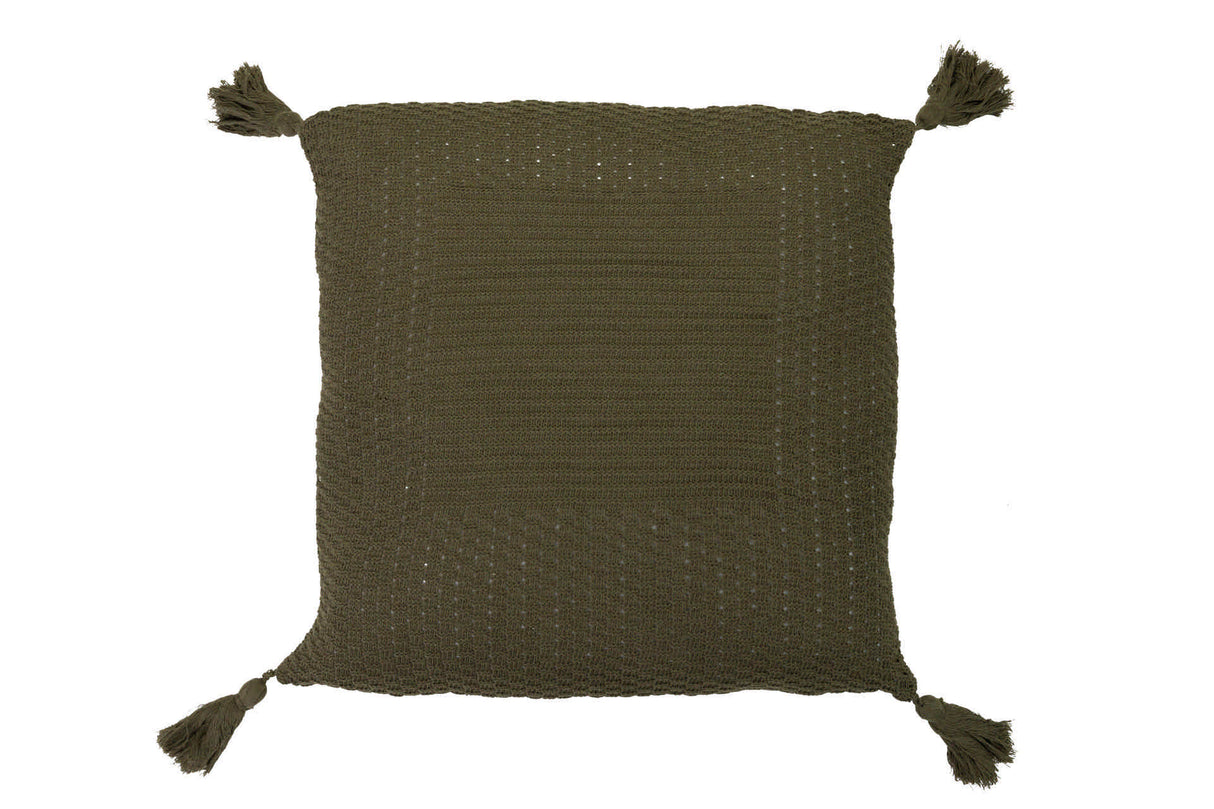 Cojin Torlones Green Olive 50x15x50 cm