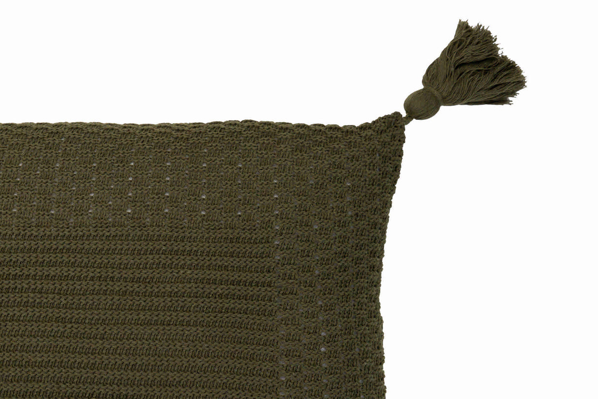 Cojin Witter Olive Green Bordles 60x15x40 cm