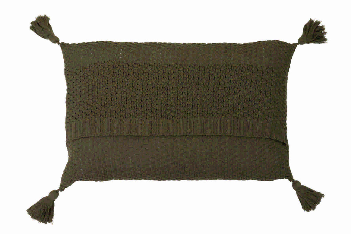 Borde di Cojin Witter Olive Green 60x15x40 cm