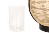 FAROL BAMBU-LINO NATURAL-NEGRO 37x37x45 CM