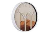 RELOJ PARED METAL BLANCO 40x4,5X40 CM