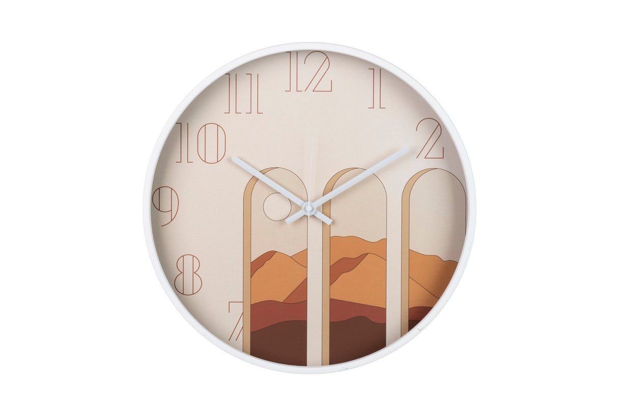 RELOJ PARED METAL BLANCO 40x4,5X40 CM