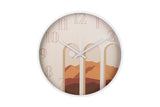 RELOJ PARED METAL BLANCO 40x4,5X40 CM