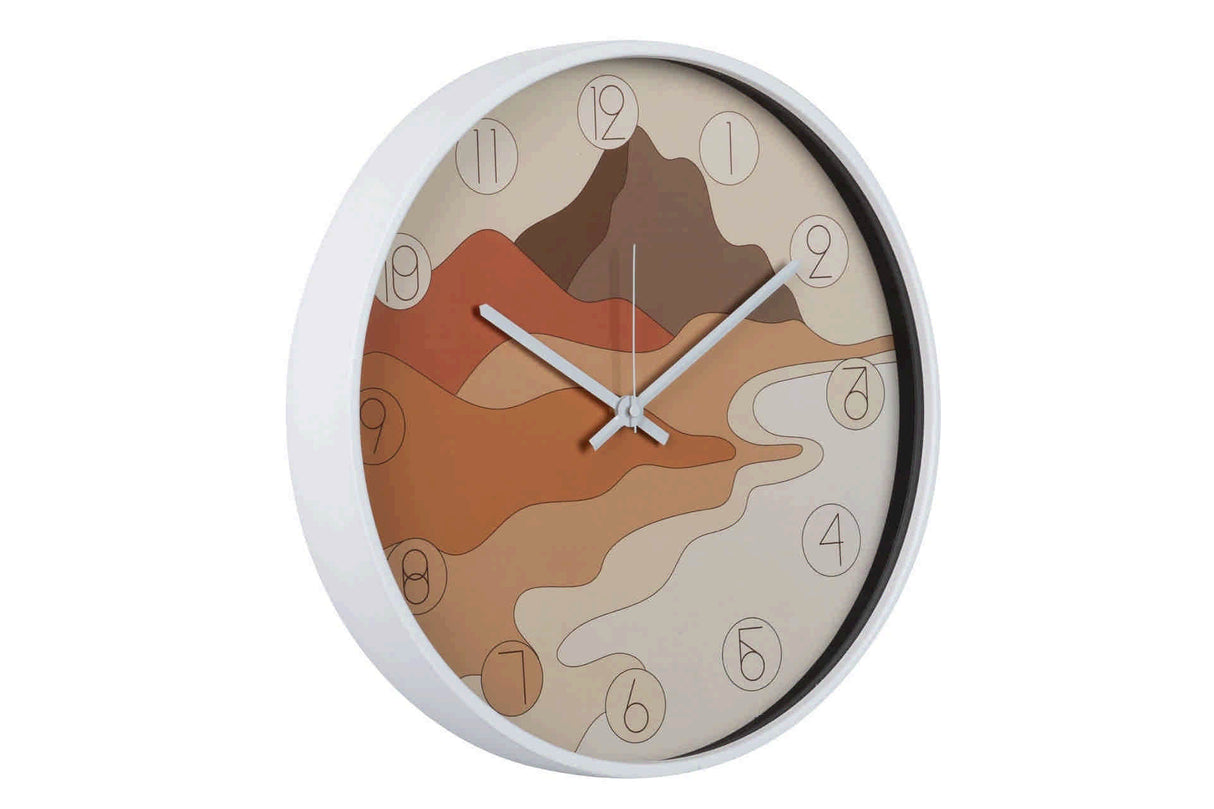 RELOJ PARED METAL BLANCO 40x4,5X40 CM