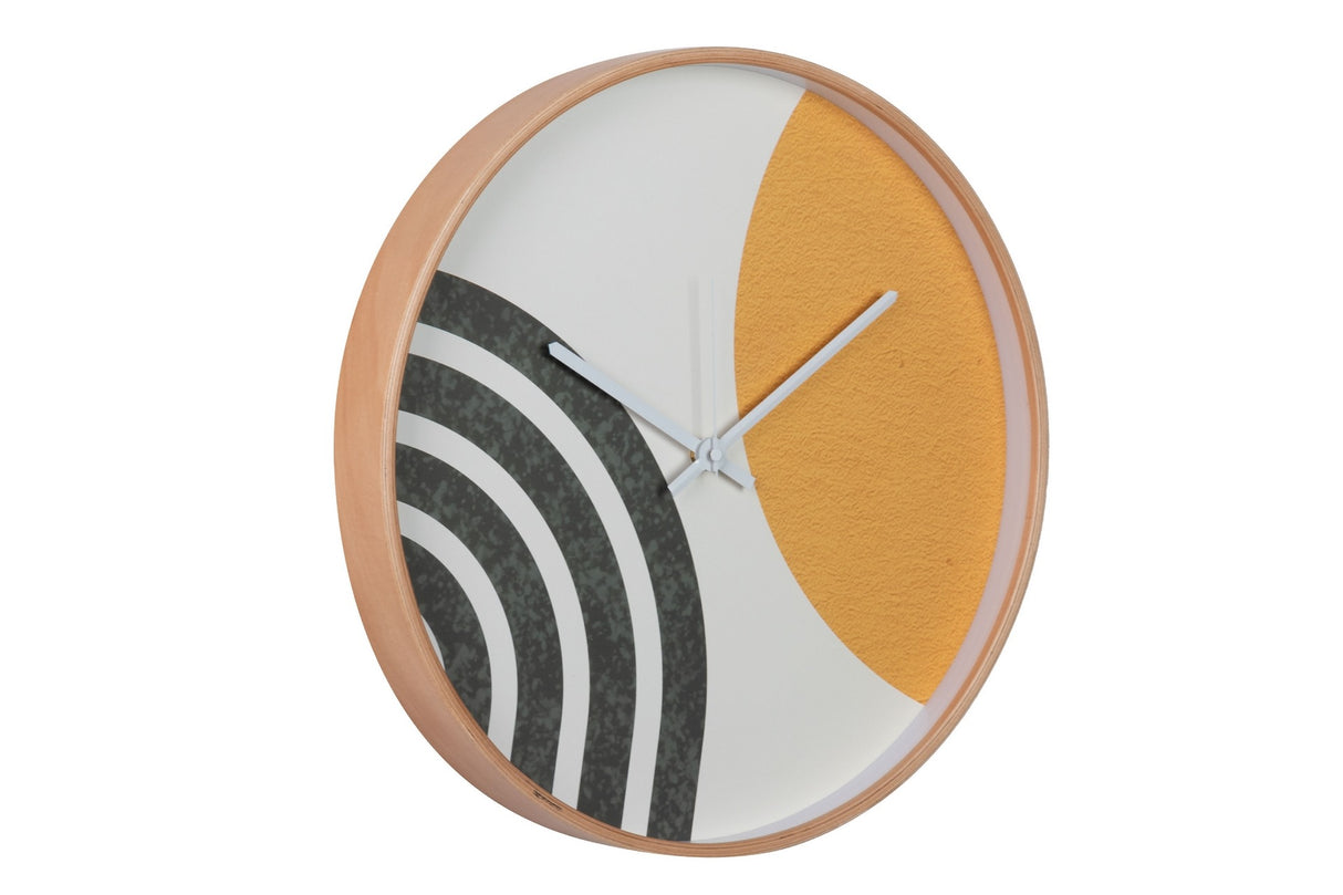 RELOJ PARED METAL BLANCO 40x4,5X40 CM