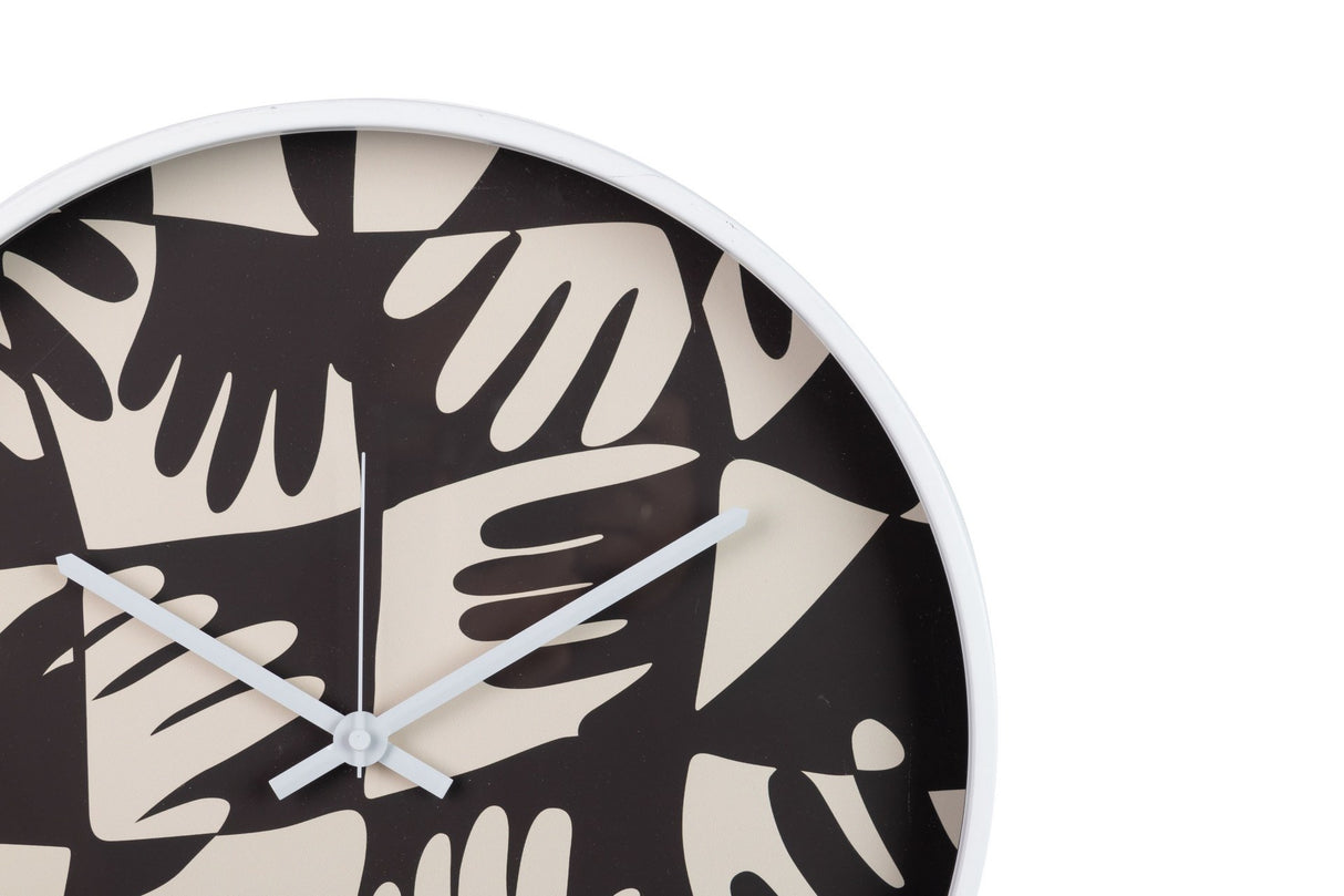 RELOJ PARED METAL BLANCO 40x4,5X40 CM