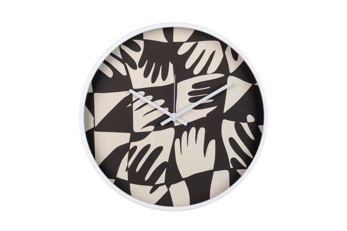 RELOJ PARED METAL BLANCO 40x4,5X40 CM