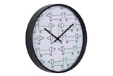 Black Metall Wall Clock 40x4,5x40 cm