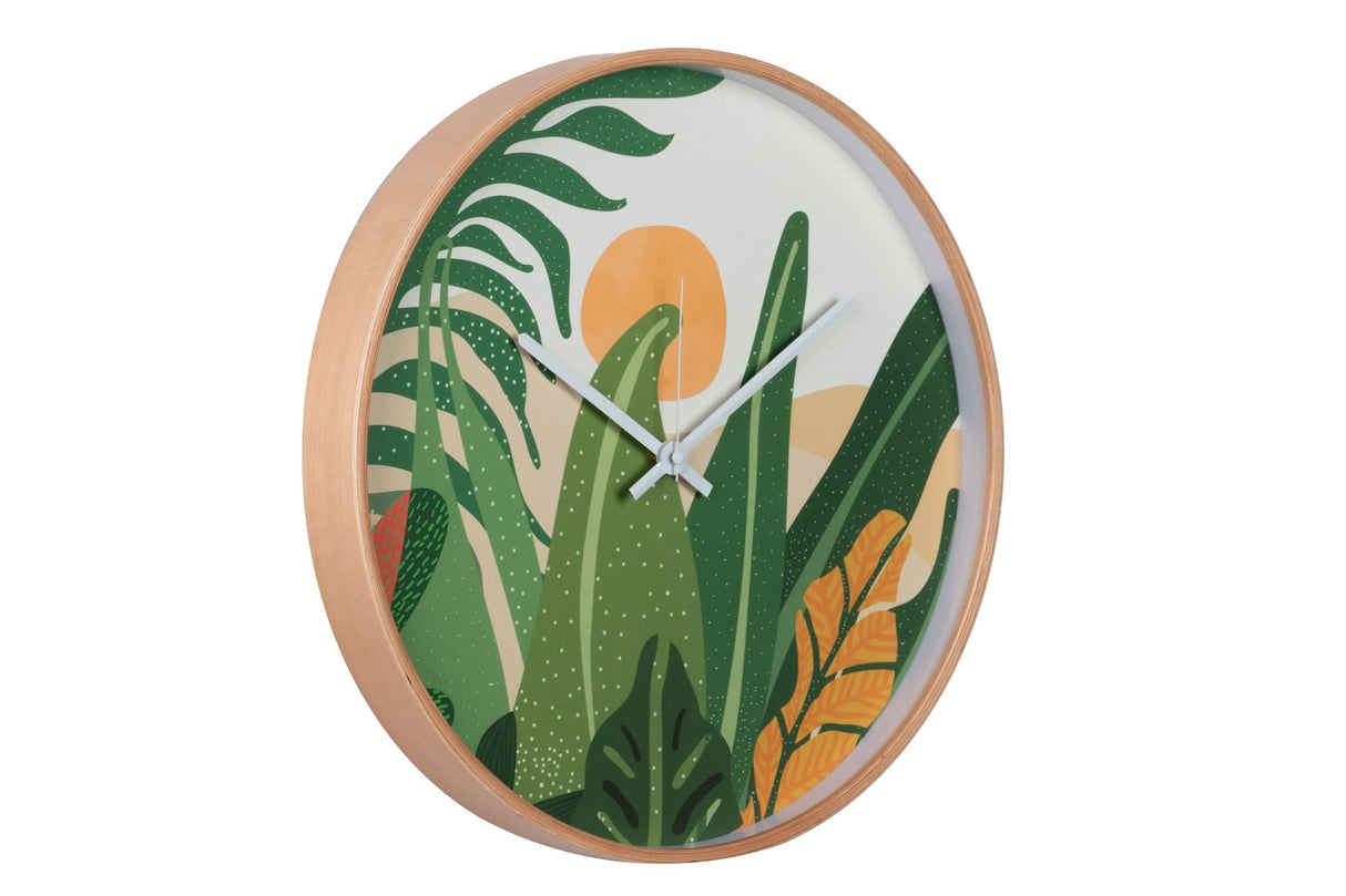 RELOJ PARED METAL NATURAL 40x4,5X40 CM