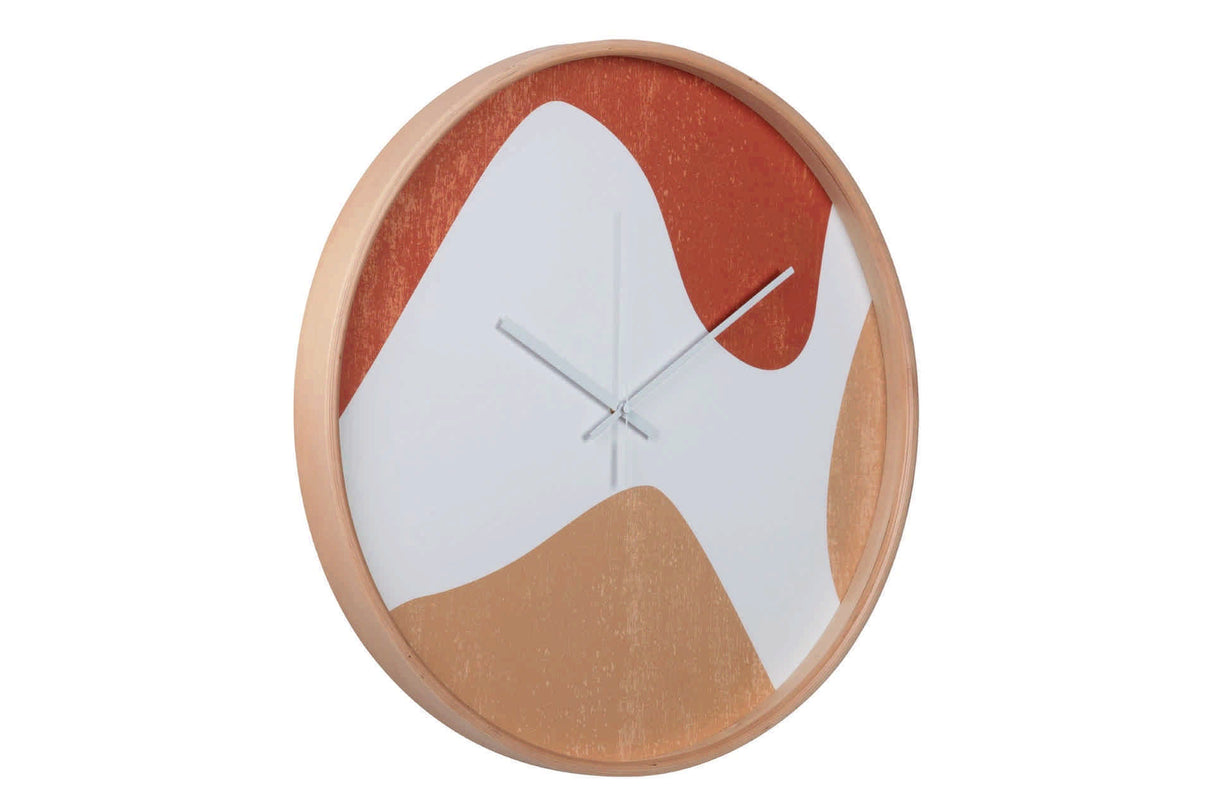 RELOJ PARED METAL NATURAL 60x4,5x60 CM