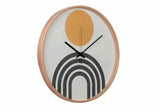 RELOJ PARED METAL NATURAL 60x4,5x60 CM