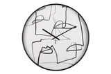 RELOJ PARED METAL NEGRO 60x4,5x60 CM