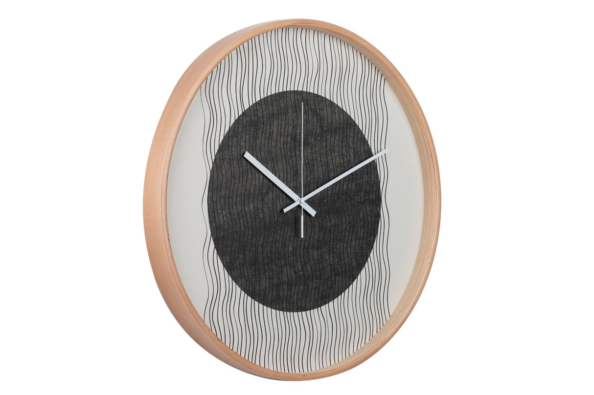 RELOJ PARED METAL NATURAL 60x4,5x60 CM