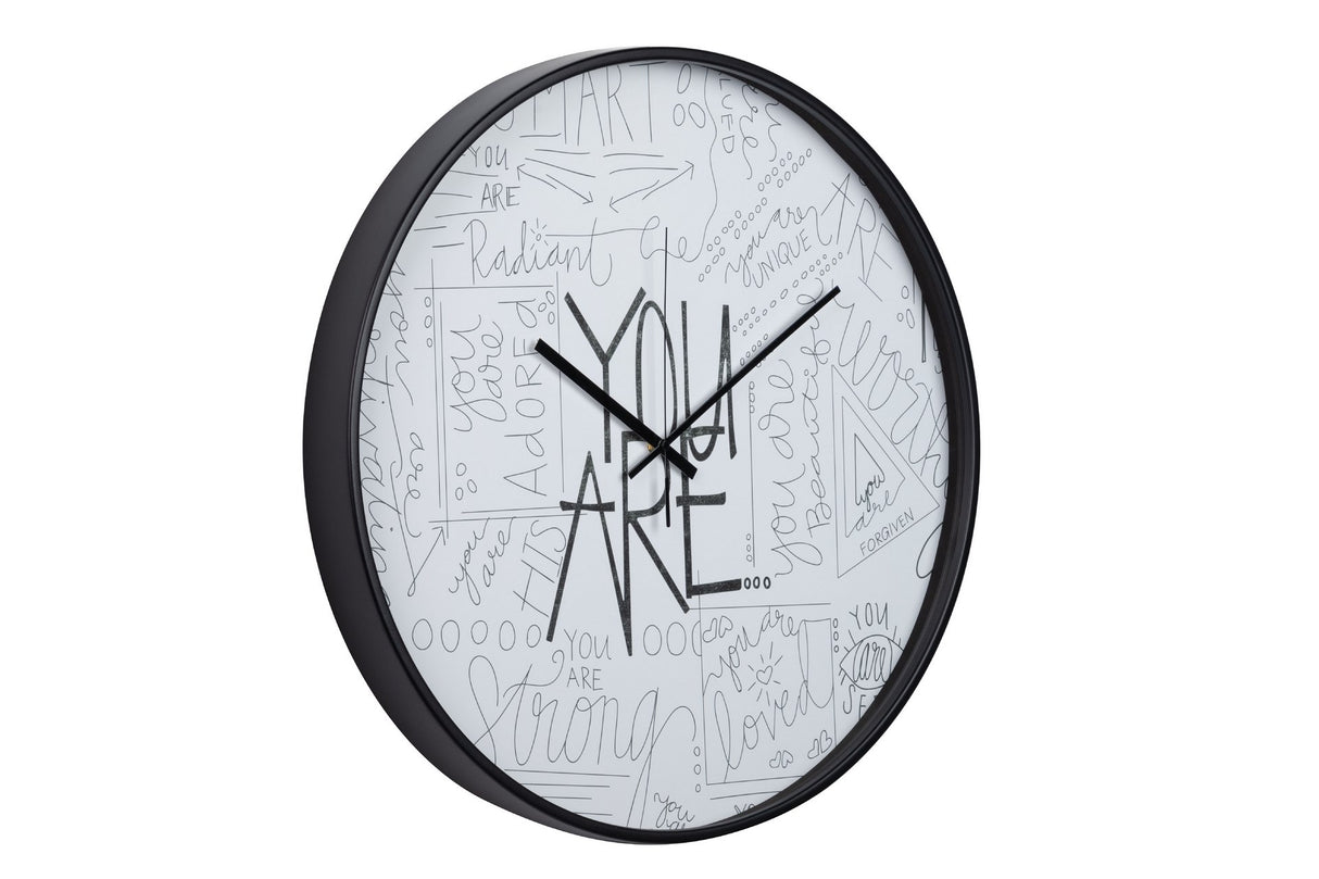 RELOJ PARED METAL NEGRO 60x4,5x60 CM