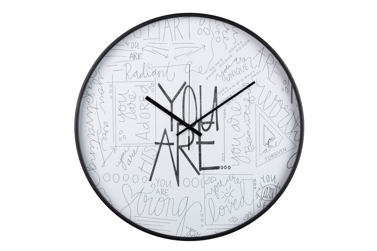 RELOJ PARED METAL NEGRO 60x4,5x60 CM