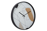 RELOJ PARED METAL NEGRO 60x4,5x60 CM