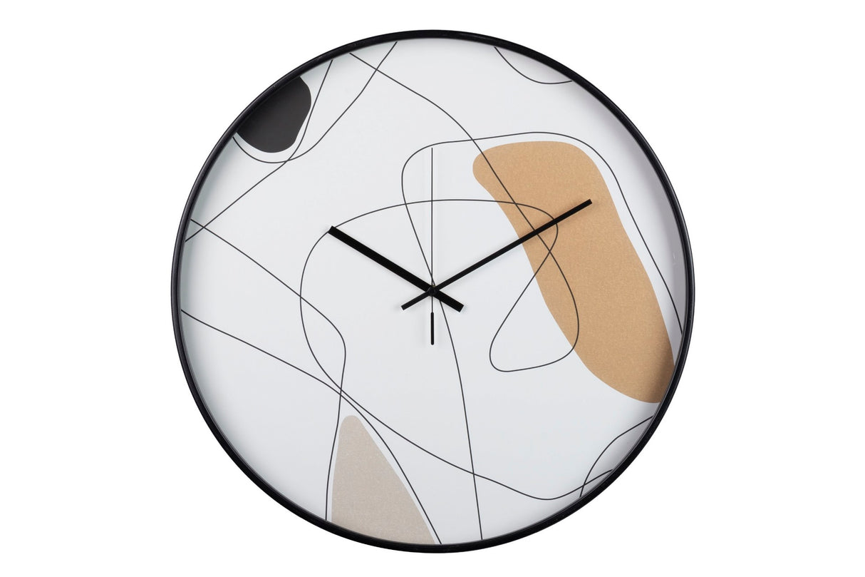 RELOJ PARED METAL NEGRO 60x4,5x60 CM