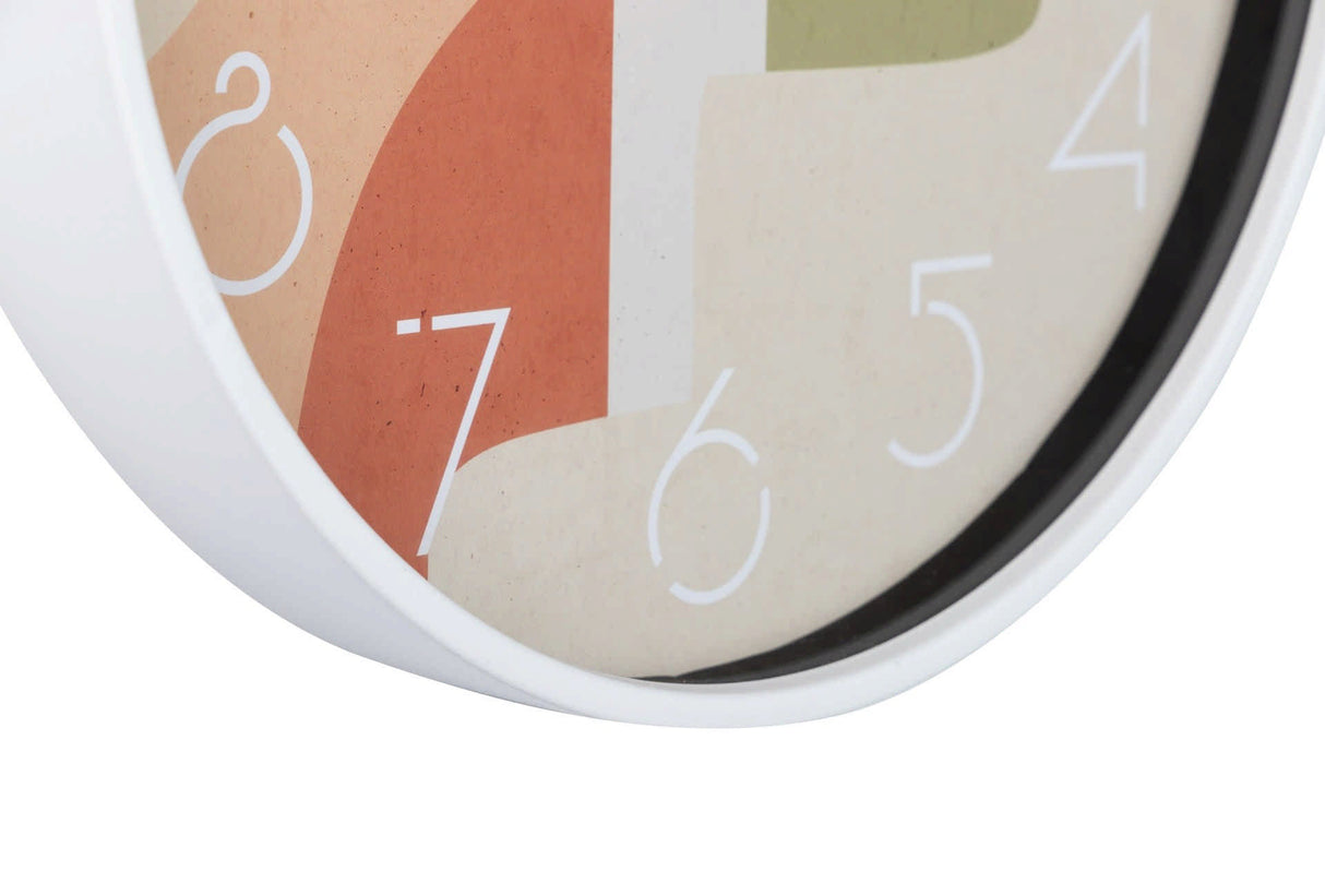 RELOJ PARED METAL BLANCO 40x4,5X40 CM