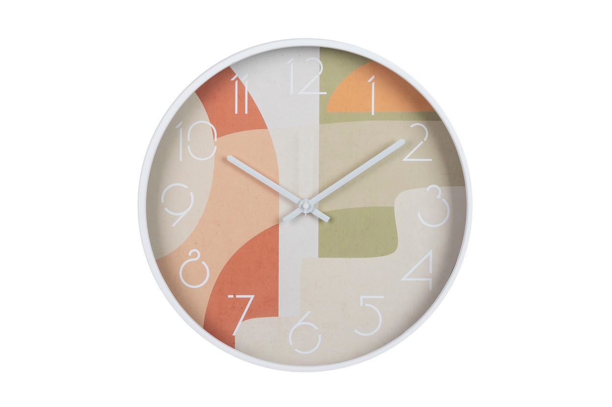 RELOJ PARED METAL BLANCO 40x4,5X40 CM