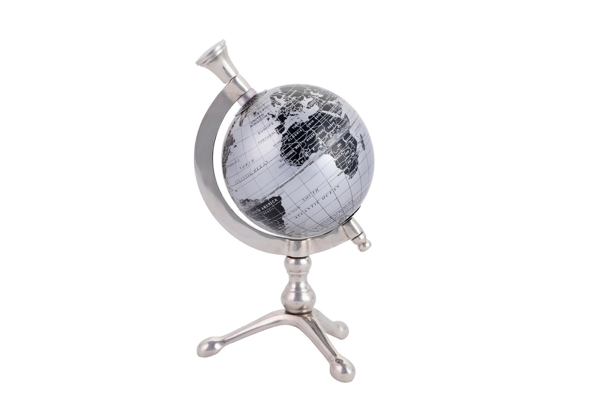 Nickel Aluminium World Ball 13x10x22 cm