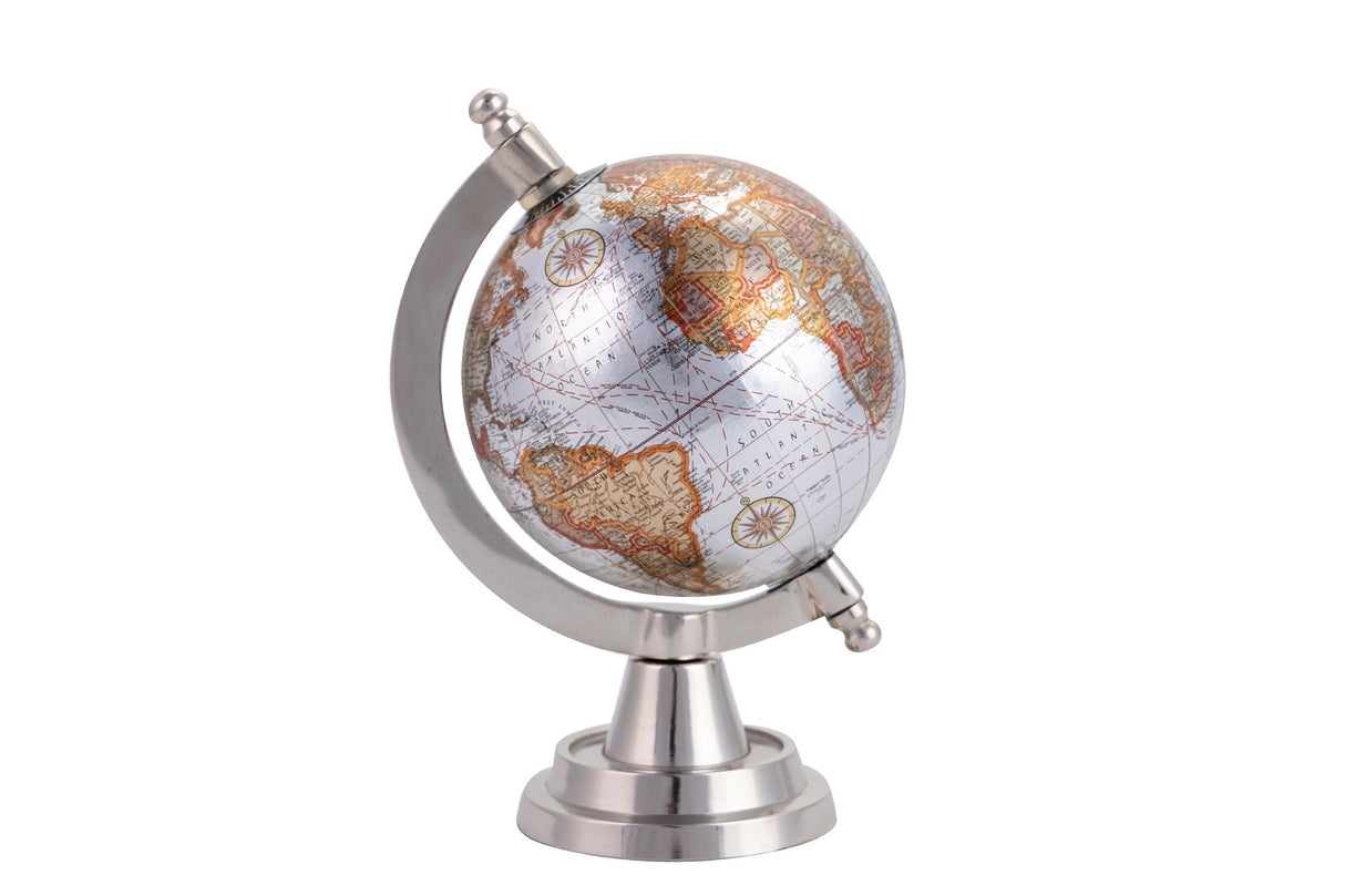 Nickel Aluminium World Ball 13x10x22 cm