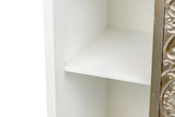 Symphonier in legno in legno bianco-bchamp 50x30x75cm