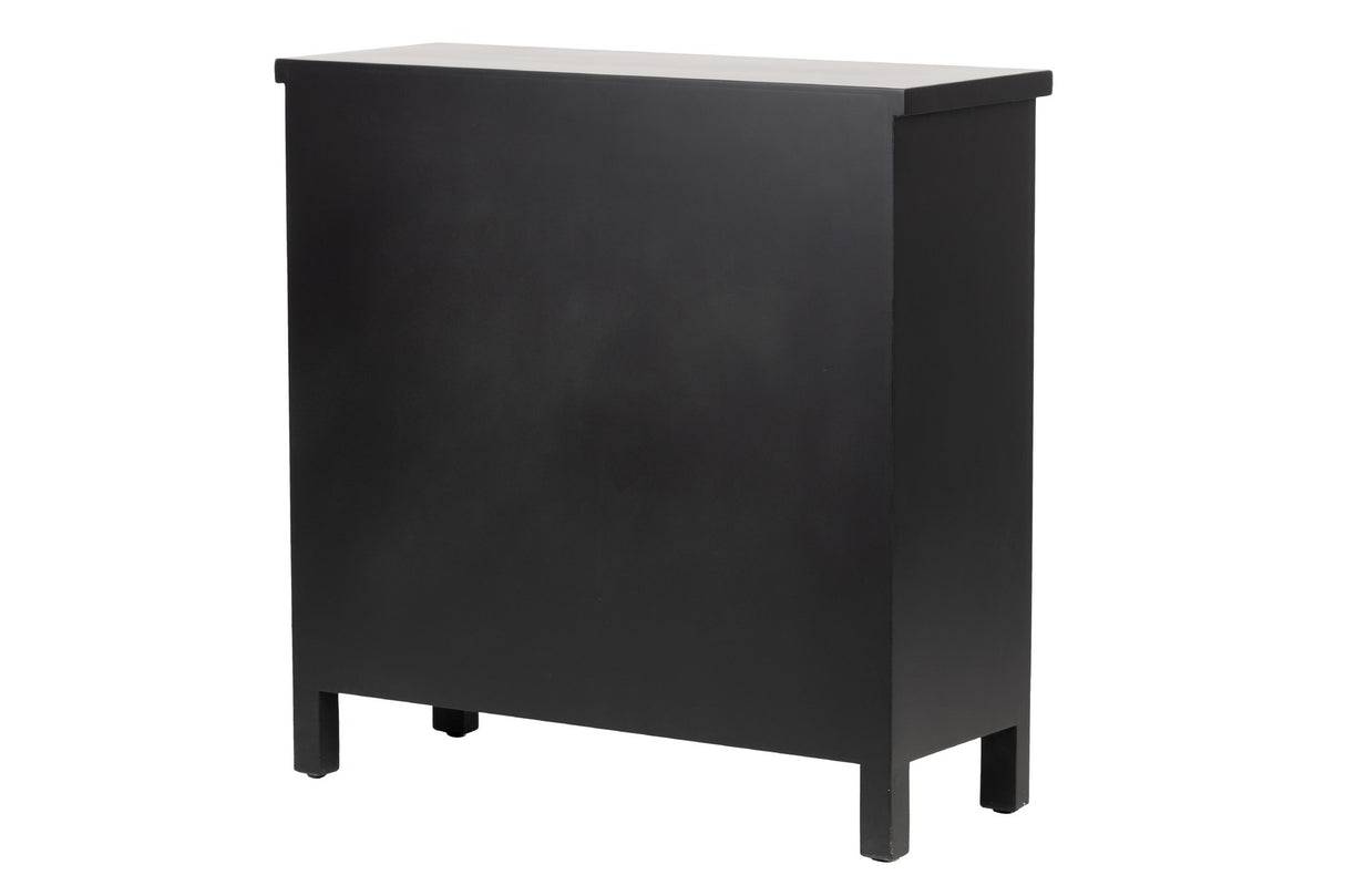 Comfort in legno Black-Dorada 78x30x78 cm