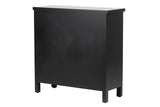 Black-Dorada Wood Comfort 78x30x78 cm