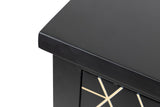 Black-Dorado Wooden Sideboard 120x40x80 cm