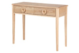 CONSOLA MDF BLANCO MARRON 100x39x77 CM