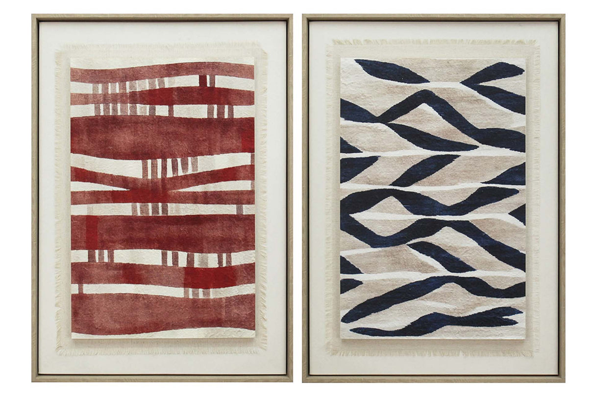 SET 2 CUADROS CON RELIEVE 50x3x70 CM