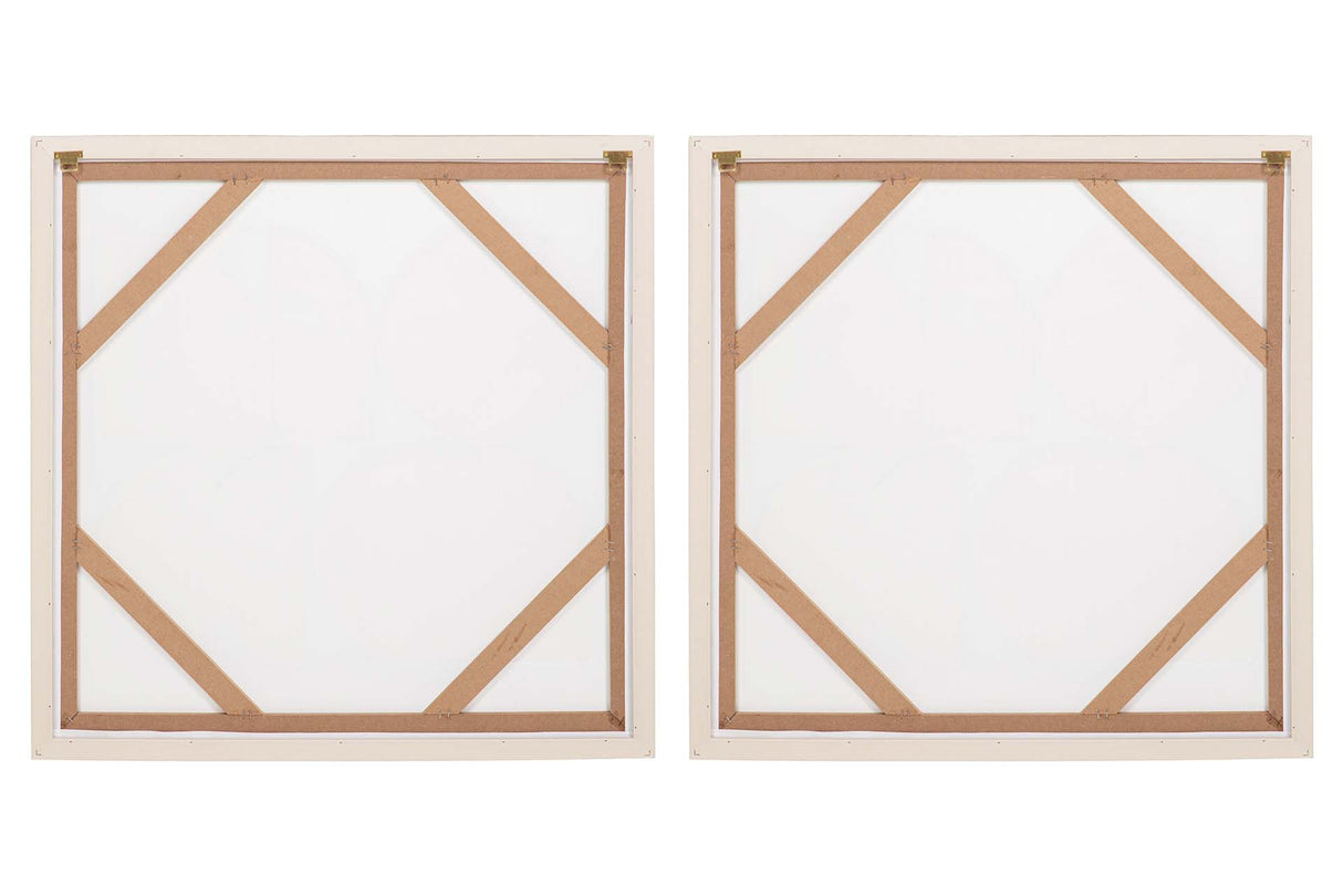 SET 2 CUADROS CON RELIEVE 70x3x70 CM
