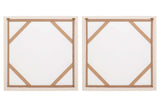 SET 2 CUADROS CON RELIEVE 70x3x70 CM