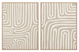 SET 2 CUADROS FOAM CON RELIEVE 60x3x80 CM