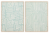 SET 2 CUADROS FOAM CON RELIEVE 60x3x80 CM