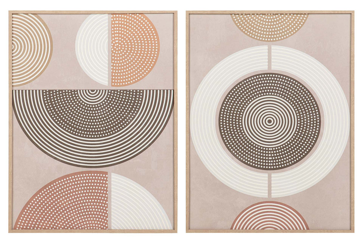 SET 2 CUADROS FOAM CON RELIEVE 60x3x80 CM