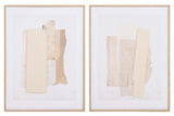 SET 2 CUADROS CON RELIEVE 60x3x80 CM