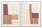 SET 2 CUADROS 50% PINTADO A MANO 60x3x80 CM