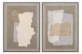 SET 2 CUADROS 50% PINTADO A MANO 50x3x70 CM