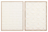 SET 2 CUADROS PAPEL ARROZ CON RELIEVE 60x3x80 CM