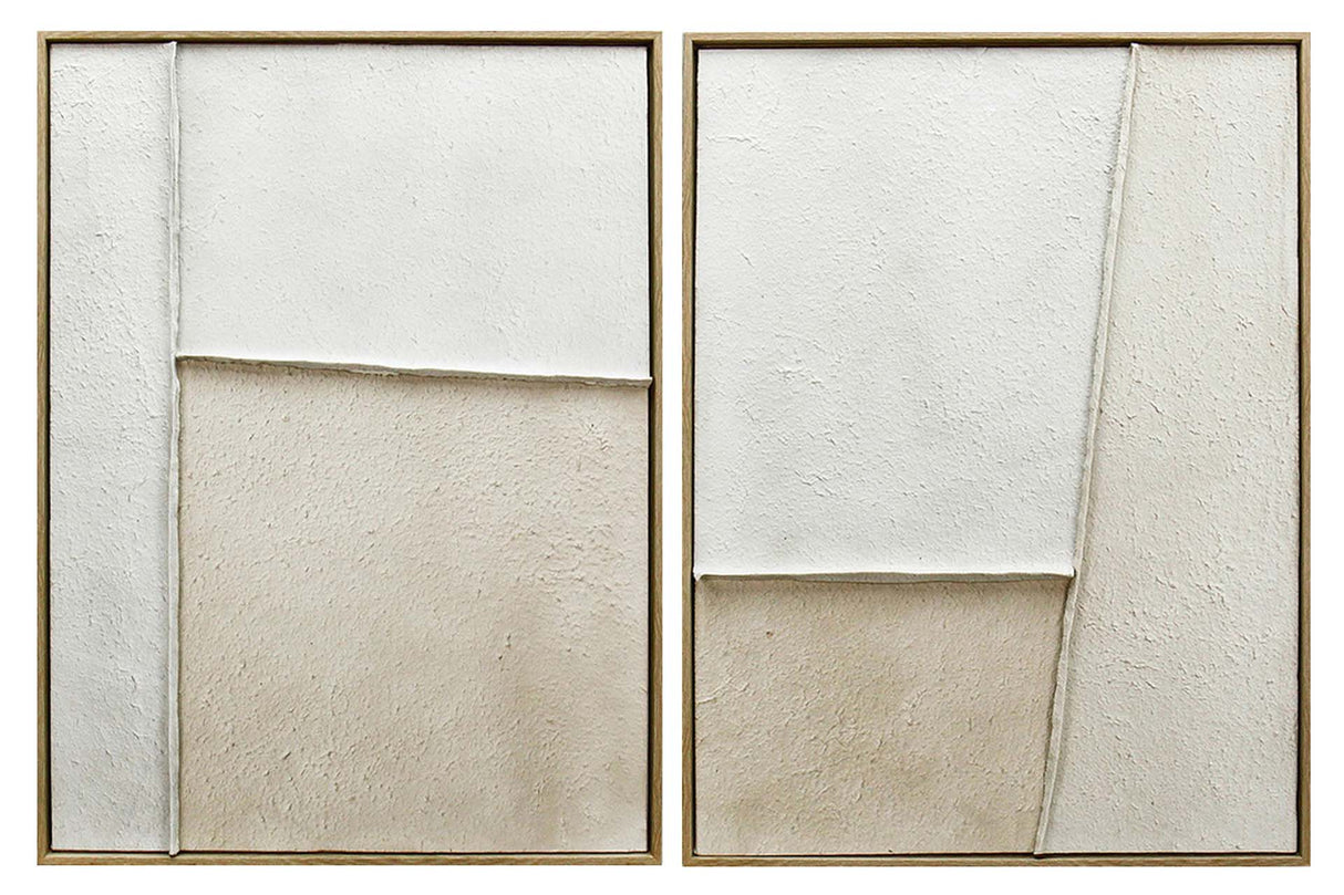 SET 2 CUADROS CON RELIEVE 60x3x80 CM