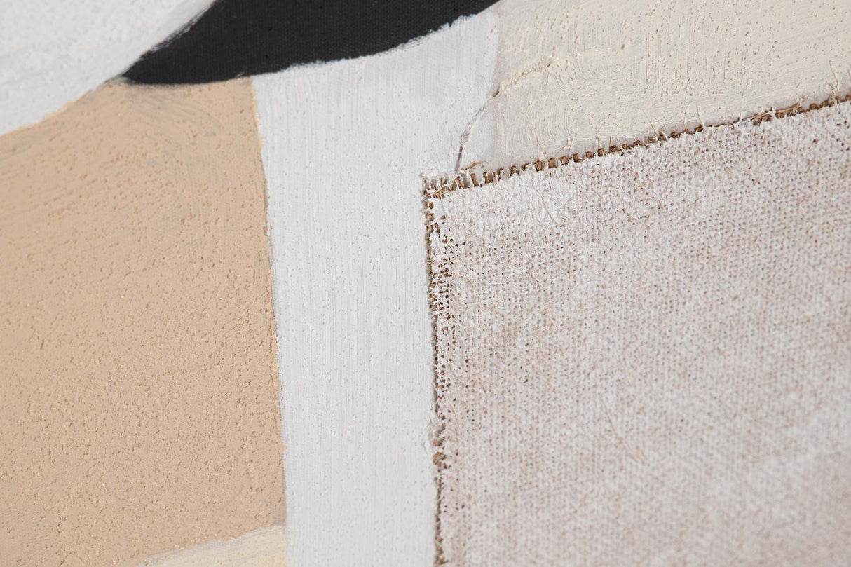 CUADRO ABSTRACTO 50% PINTADO A MANO 80x4x120 CM