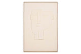 CUADRO ABSTRACTO CON RELIEVE 80x4x120 CM