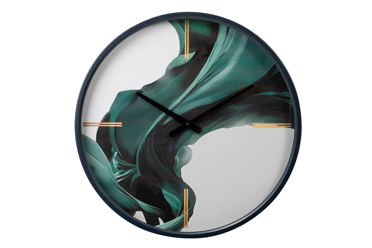 RELOJ PARED METAL CRISTAL 50x6x50 CM