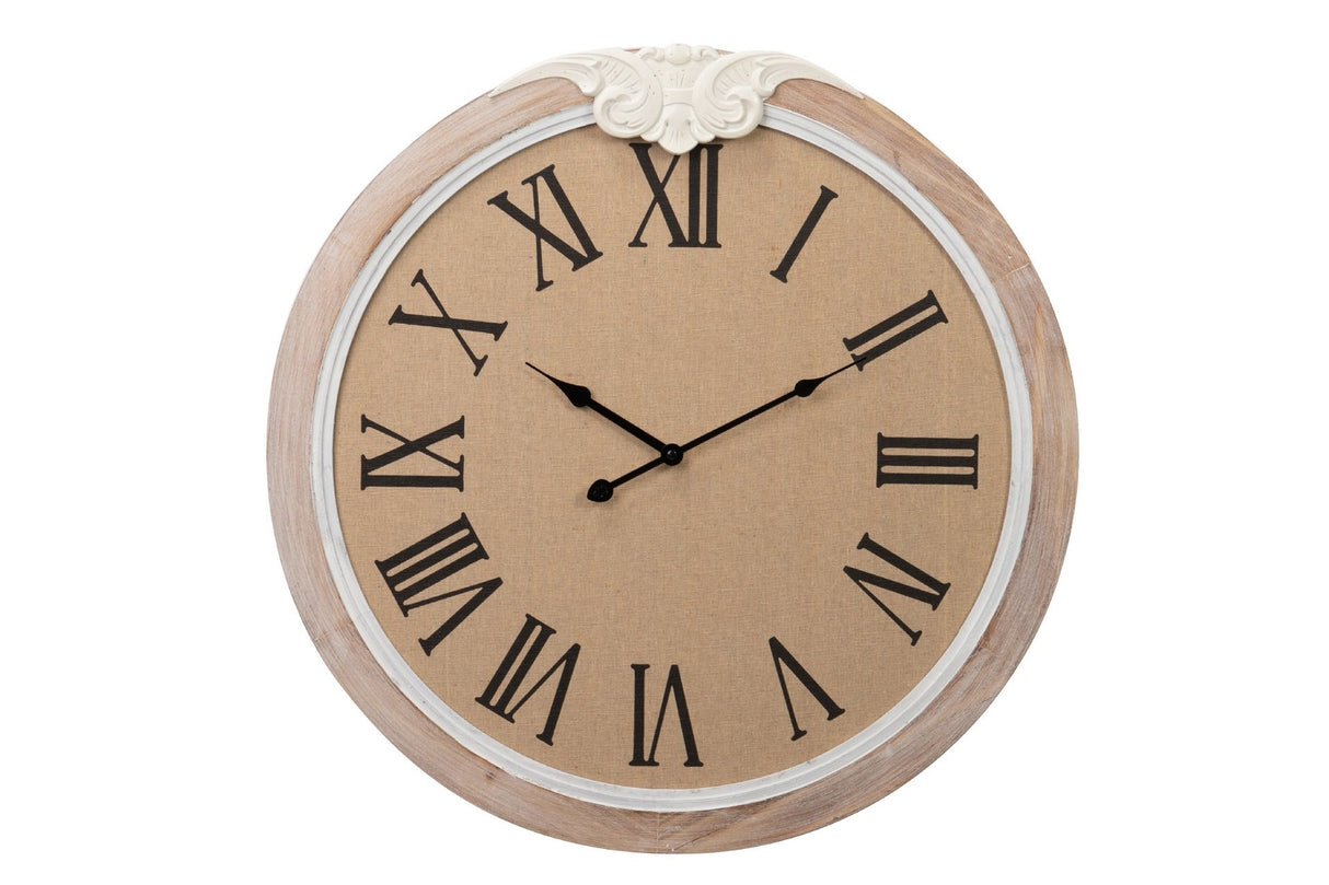 Horloge murale en bois 60x5x60 cm